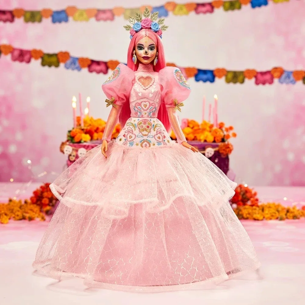 NRFB Mattel, Barbie Signature 2023 Día De Muertos Barbie x Pink Magnolia Doll